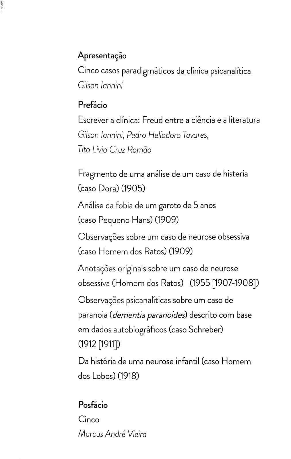 Imagem de HISTÓRIAS CLÍNICAS - CINCO CASOS PARADIGMÁTICOS DA CLÍNICA PSICANALÍTICA