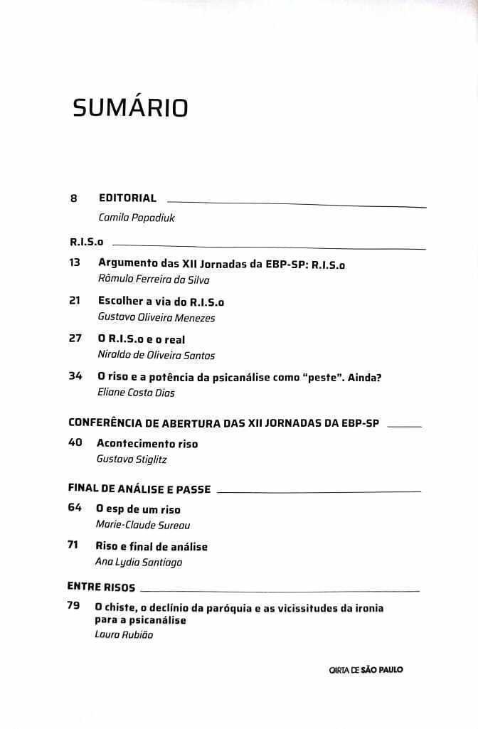 Imagem de CARTA DE SÃO PAULO - ANO 31 N° 2 OUTUBRO 2024
