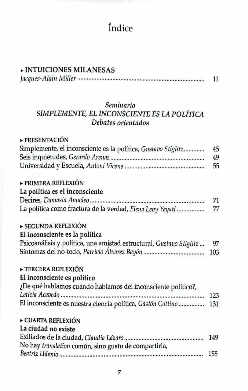 Imagem de SIMPLEMENTE, EL INCONSCIENTE ES LA POLÍTICA
