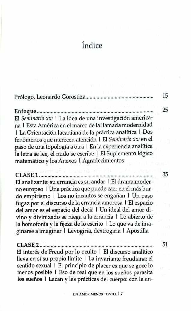 Imagem de UN AMOR MENOS TONTO. UNA LECTURA DEL SEMINARIO XXI DE LACAN