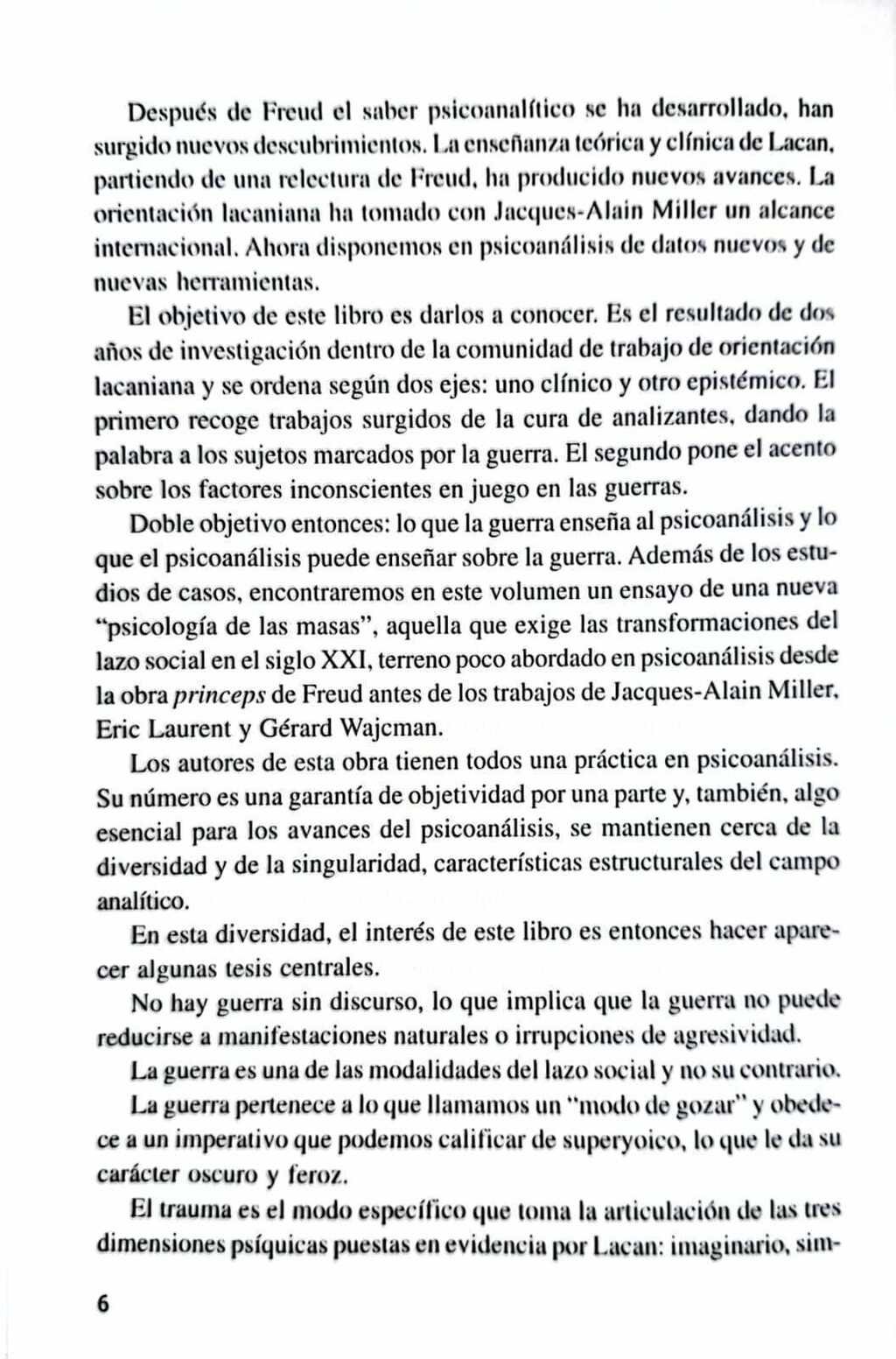 Imagem de EL PSICOANÁLISIS A LA HORA DE LA GUERRA