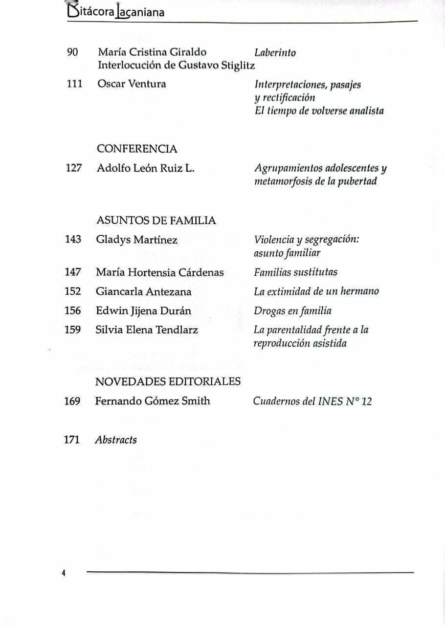 Imagem de BITÁCORA LACANIANA N° 6