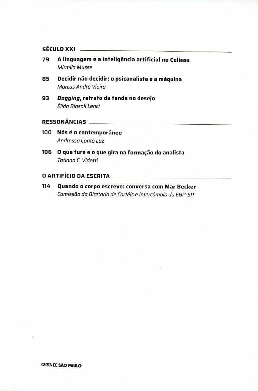 Imagem de CARTA DE SÃO PAULO - ANO 31 N° 1 MARÇO 2024