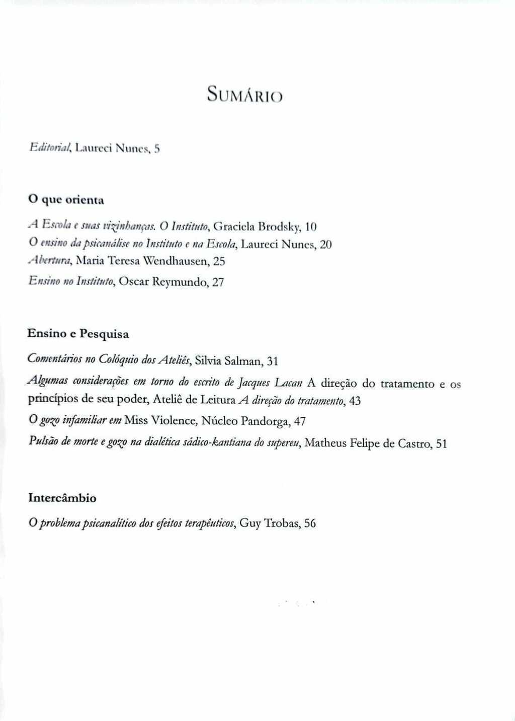 Imagem de VARIDADE - REVISTA DO INSTITUTO CLÍNICO DE PSICANÁLISE DE ORIENTAÇÃO LACANIANA SANTA CATARINA