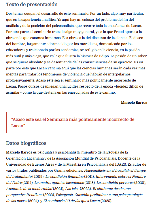 Imagem de LA ÉTICA DEL PSICOANÁLISIS